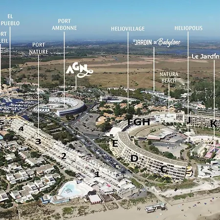 Miroir - Héliopolis D 72 - Luxe - 4 Personnes Apartamento Agde